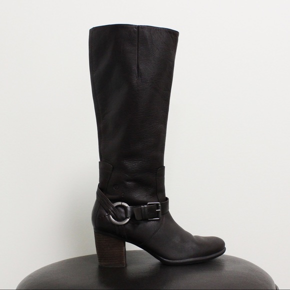 Josef Seibel Shoes - Josef Seibel Dark Brown Leather Boots 39 3” Heel